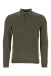 Fedeli Soft Pure Cashmere Sweater With Ribbed Collar In Grey