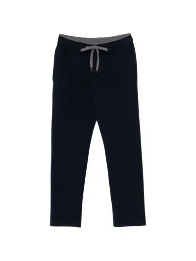 Fedeli Davis Drawstring Track Pants In Black