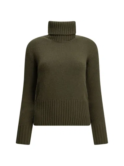 Fedeli Derby Edera Roll-neck Cashmere Sweater In Green