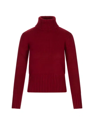 Fedeli Derby Edera Turtleneck Sweater In Red
