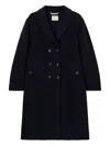 Fedeli Double-breasted Coat In Black