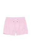 Fedeli Drawstring Beach Shorts In Pink