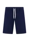 Fedeli Drawstring Elasticated Shorts In Blue