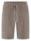 Fedeli Drawstring Patch-pocket Shorts In Brown