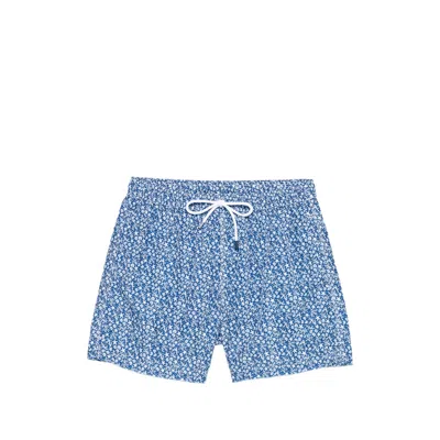 FEDELI DRAWSTRING PRINTED SWIM SHORTS