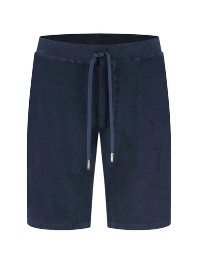 Fedeli Drawstring Shorts In Blue