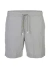 Fedeli Drawstring Swim Trunks In Gray