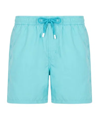 Fedeli Drawstring-waist Swim Shorts In Blue