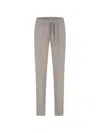 Fedeli Drawstring Trousers In Gray