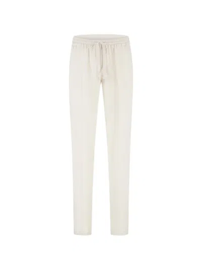 Fedeli Drawstring Trousers In Neutral