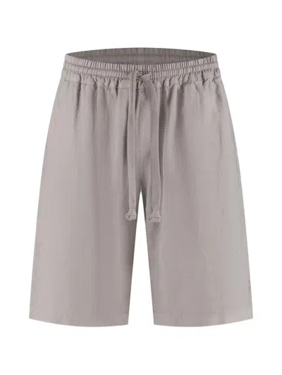 Fedeli Drawstring-waist Shorts In Gray