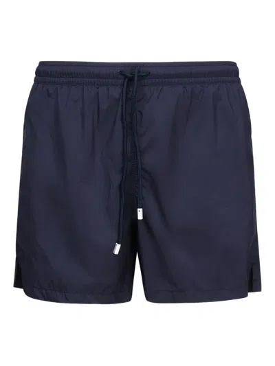 Fedeli Drawstring-waist Swim Shorts In Blue