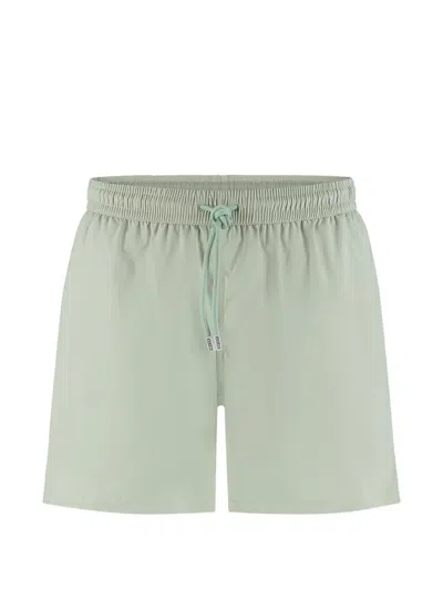 Fedeli Drawstring-waist Swim Shorts In Green