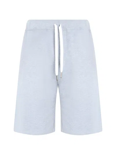 Fedeli Drawstring-waist Cotton Shorts In Blue