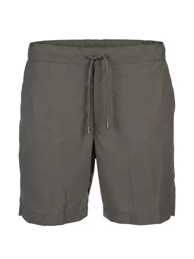 Fedeli Drawstring-waist Swim Shorts In Gray