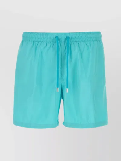 Fedeli Elastic Waistband Swim Shorts With Back Pocket