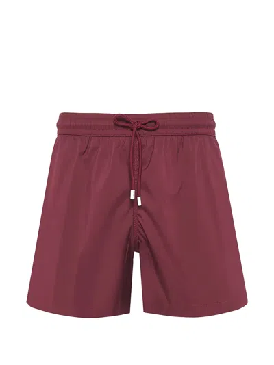 Fedeli Elasticated Drawstring Swim Shorts In Brown