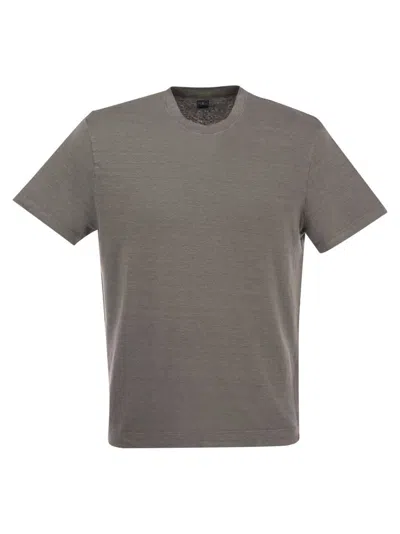 Fedeli Exreme - Linen Flex T-shirt In Gray