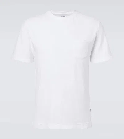 Fedeli Extreme Cotton Terry Polo T-shirt In White