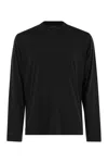 Fedeli Long-sleeved Crew-neck T-shirt In Black