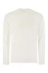 Fedeli Extreme Long-sleeved Giza Cotton T-shirt In White