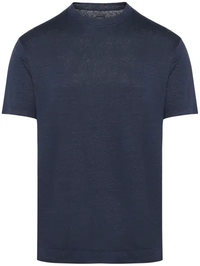 Fedeli Extreme Slub T-shirt In 蓝色