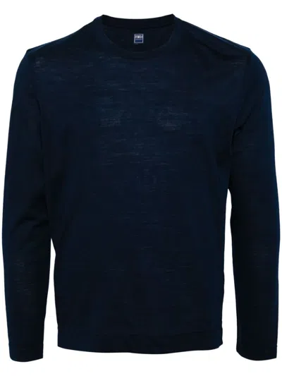 Fedeli Extreme Wool T-shirt In Blue