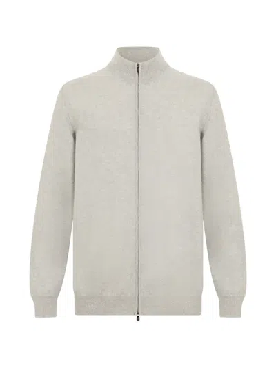 Fedeli Favonio Cashmere Cardigan In Neutral