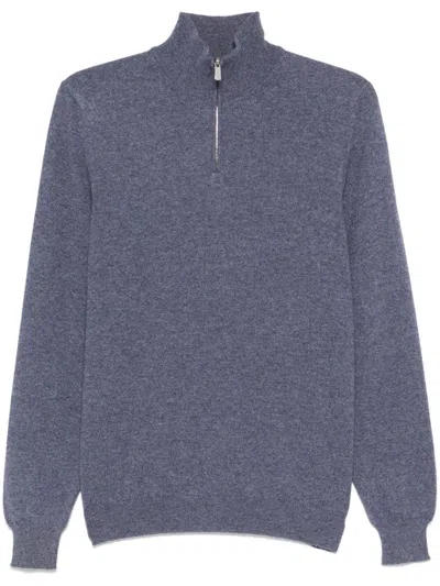 Fedeli Favonio Sweater In 蓝色