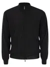 Fedeli Favonio - Virgin Wool Sweater With Full Zipper