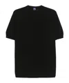 Fedeli Drop-shoulder Cotton Jumper In Black