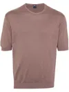 Fedeli Drop-shoulder Cotton Jumper In Neutrals