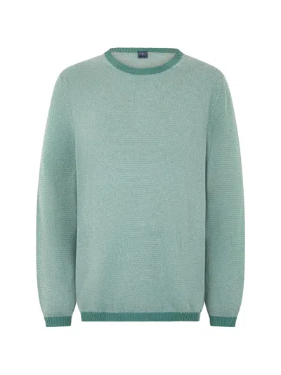 Fedeli Fine-knit Cashmere Sweater In Green
