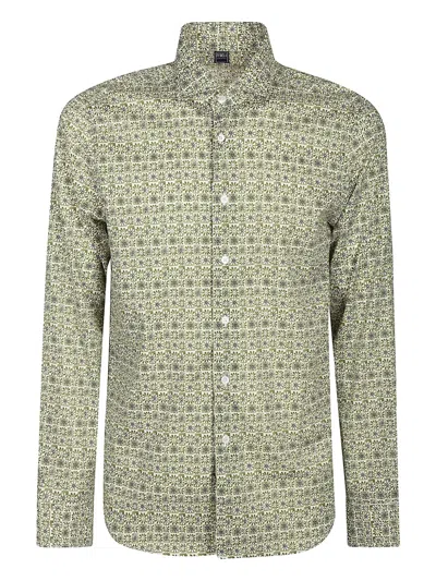 FEDELI FLORAL-PATTERN COTTON SHIRT