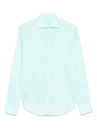 Fedeli Floral-print Shirt In Green