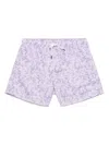 Fedeli Floral-print Swim Shorts In 紫色