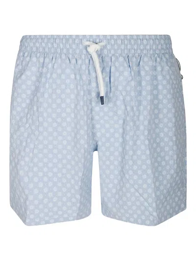 FEDELI FLORAL-PRINT SWIM SHORTS