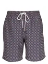 Fedeli Floral-print Swim Shorts In Blue