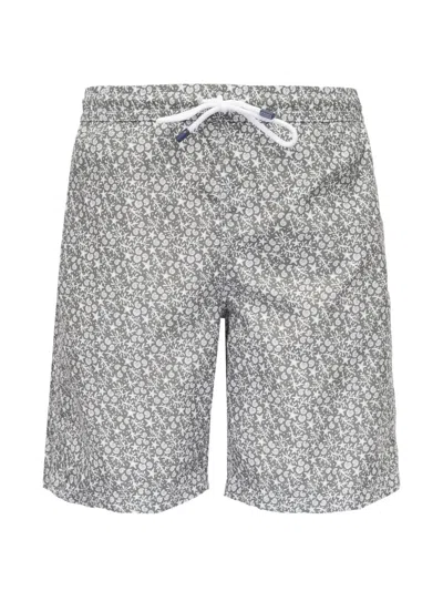 Fedeli Floral-print Swim Shorts In Multi