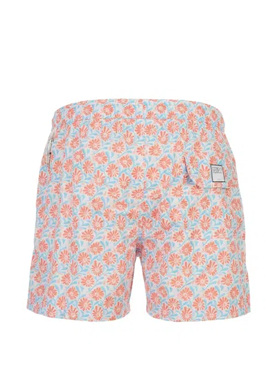 Fedeli Floral-print Swim Shorts In Multi