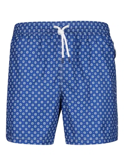 FEDELI FLOWER-PATTERN SWIM TRUNK