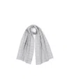 Fedeli Checkered Pattern Scarf In Gray