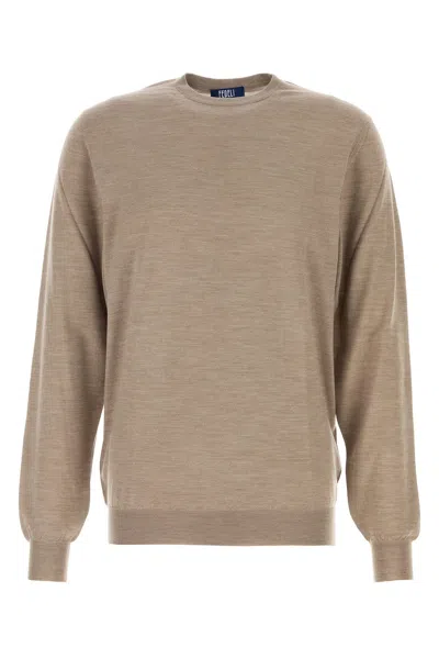 Fedeli Girocollo-50 Nd  Male In Neutrals