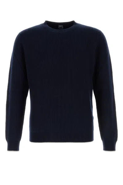 FEDELI FEDELI MIDNIGHT BLUE CASHMERE ARGENTINA SWEATER