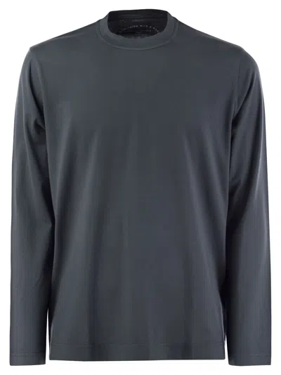 FEDELI GIZA COTTON CREW-NECK T-SHIRT