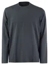 Fedeli Giza Cotton Crew-neck T-shirt In Avio