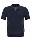 Fedeli Giza Cotton Short-sleeved Polo Shirt