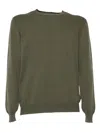 FEDELI GREEN GIZA LIGHT FROSTED SWEATER