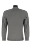 Fedeli Grey Wool Sweater In Gray