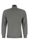 Fedeli Grey Wool Sweater In Gray